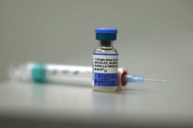 Una vacuna del sarampin en una clnica de Los ngeles (EEUU).