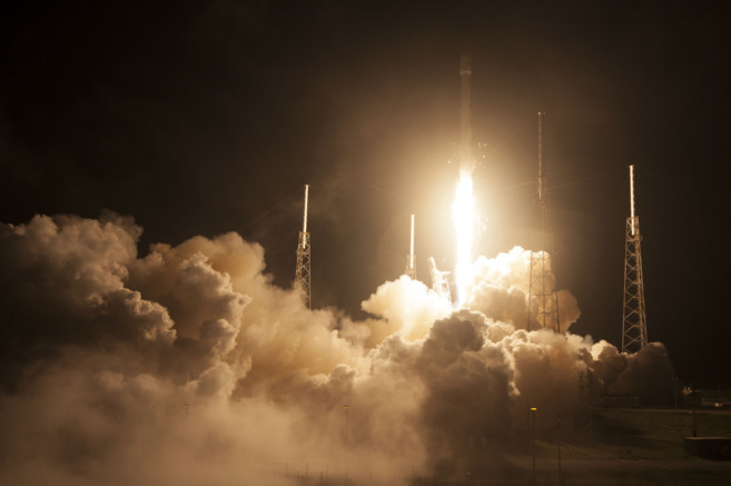 Lanzamiento de un cohete Falcon 9 en Agosto de 2014.
