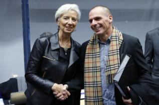 Christine Lagarde y Yanis Varoufakis.