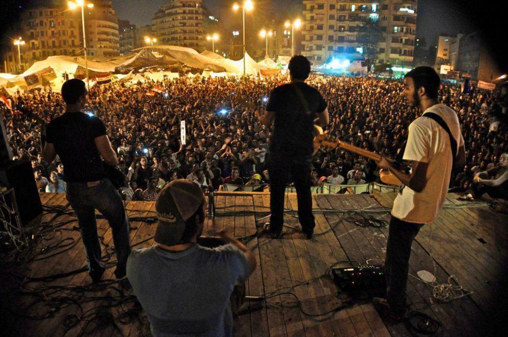Cairokee, en un concierto en la Plaza de Tahrir.
