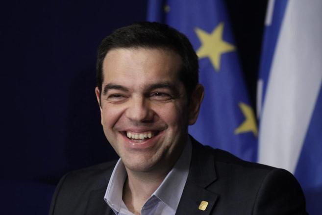 El primer ministro griego, Alexis Tsipras, en un acto pblico.