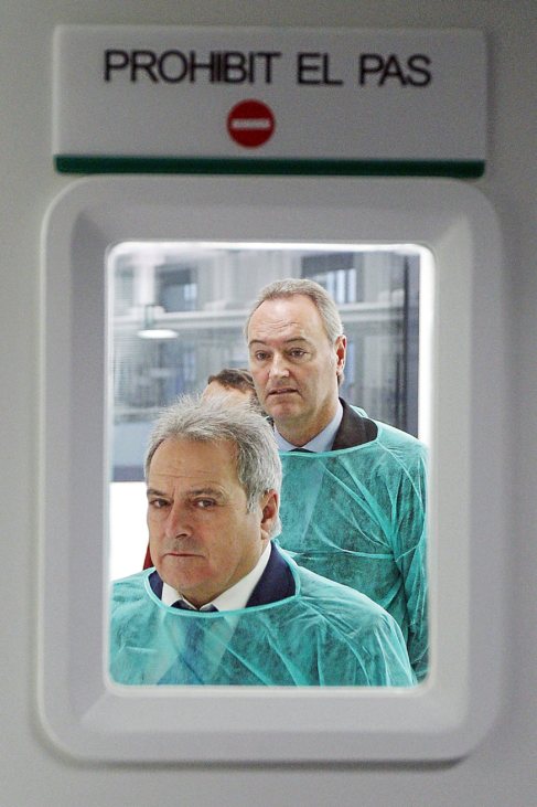 Fabra y Rus, esta semana, en una visita al Hospital General.