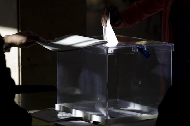 Imagen de una votacin en las pasadas elecciones europeas.