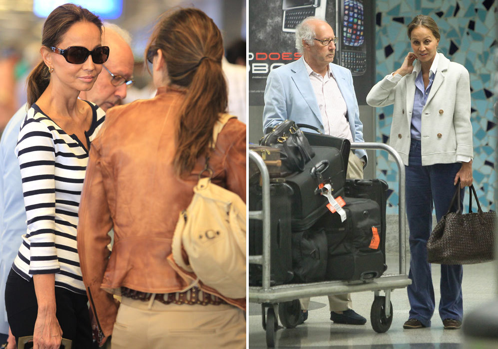 Era muy normal encontrarla en el aeropuerto de Miami, donde visita...