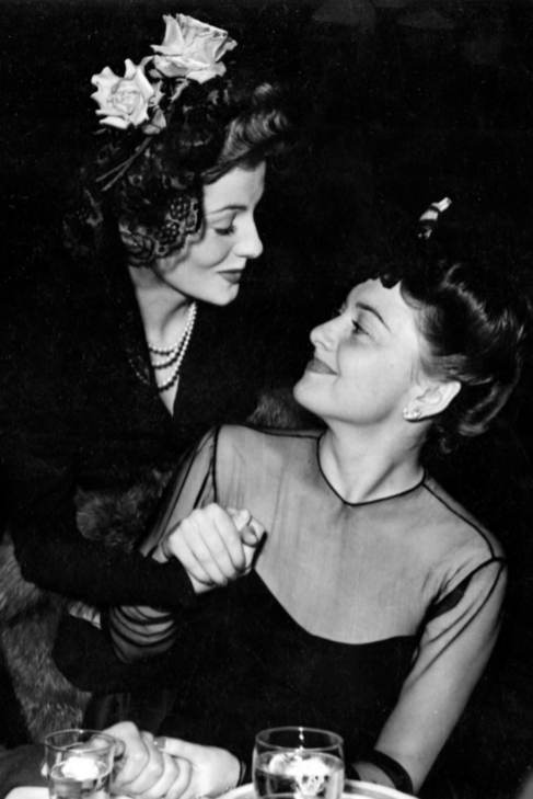 Febrero 1942. Aquel ao las hermanas Joan Fontaine y Olivia de...