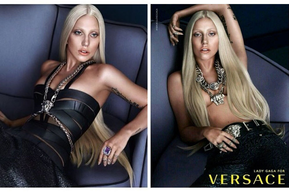 Irreconocible, Lady Gaga en la campaa de verano que protagoniz...