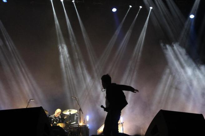 Damon Albarn, en su concierto de Barcelona de 2013.