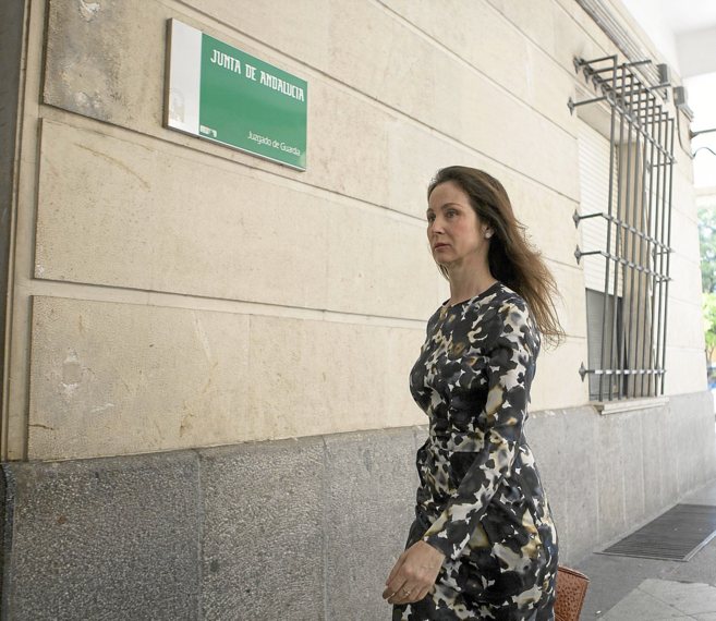 Mercedes Alaya, a su llegada al juzgado de Sevilla.
