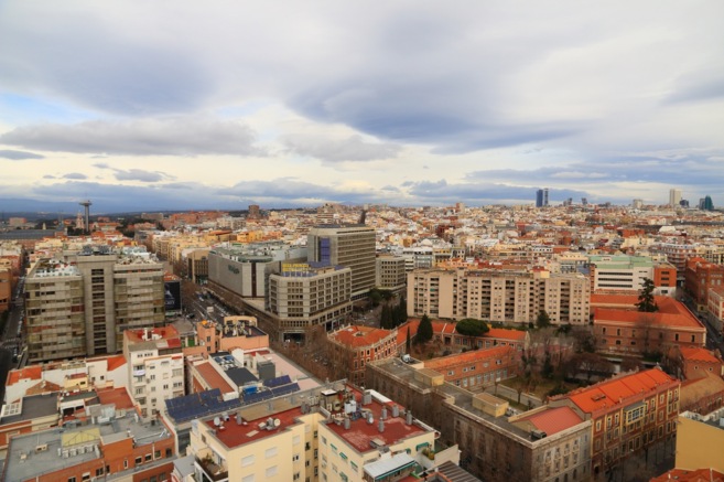 Vista panormica de la ciudad de Madrid.