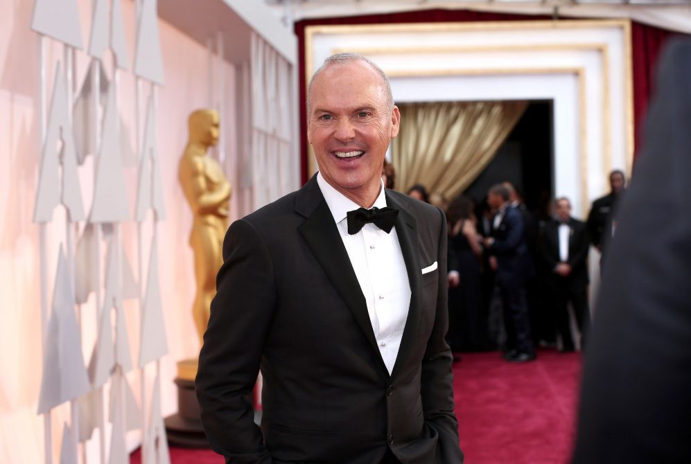 El actor Michael Keaton (Birdman), a su llegada a la gala.