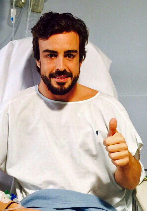 Alonso, en el Hospital General de Catalua.
