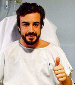 Alonso, en el Hospital General de Catalua.