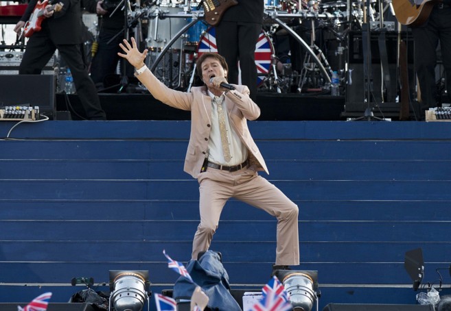 El cantante Cliff Richard, en una actuacin.
