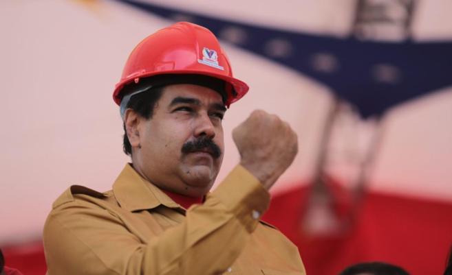 El presidente venezolano Nicols Maduro, en la visita a una...