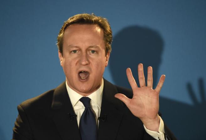 El primer ministro britnico David Cameron, en una rueda de prensa.