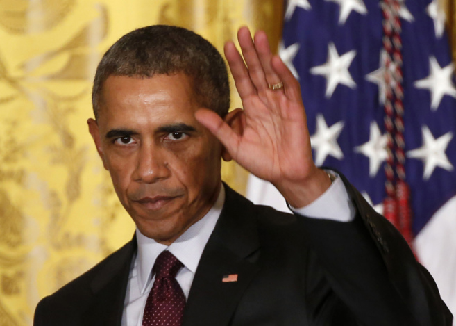 El presidente de Estados Unidos, Barack Obama, en la Casa Blanca el 26...