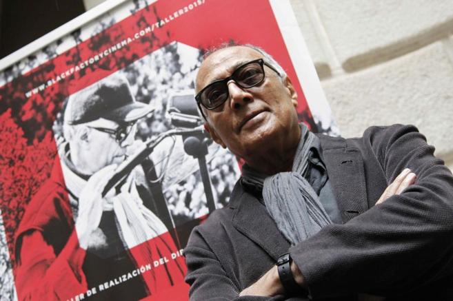 El laureado cineasta iraní Abbas Kiarostami en el Festival de Cannes...