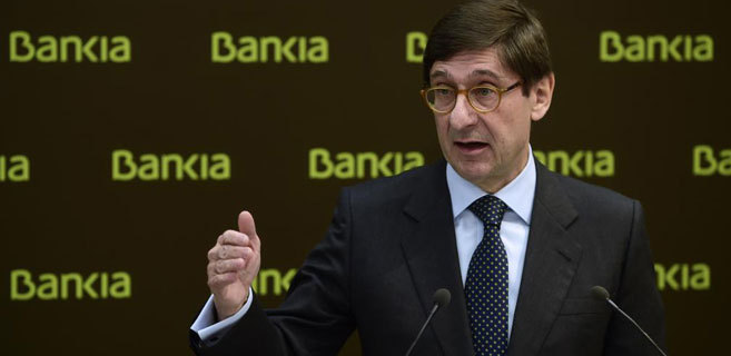 El presidente de Bankia, Jos Ignacio Goirigolzarri, en la rueda de...