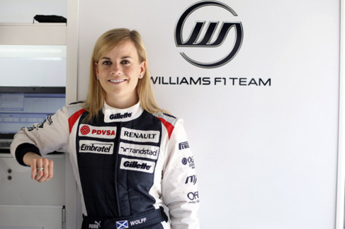 Sussie Wolf, piloto probadora de Williams.