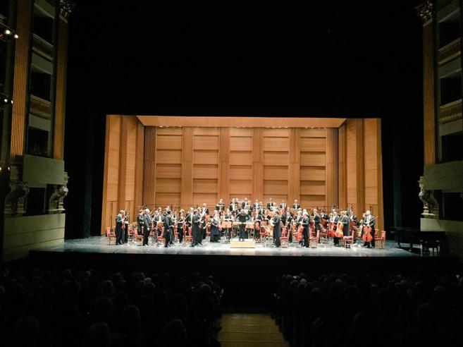 Un instante del concierto celebrado este martes en el Teatro Real.