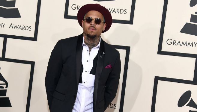 Chris Brown, en los premios Grammy.
