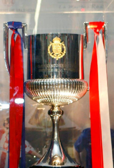 El trofeo de la Copa del Rey.