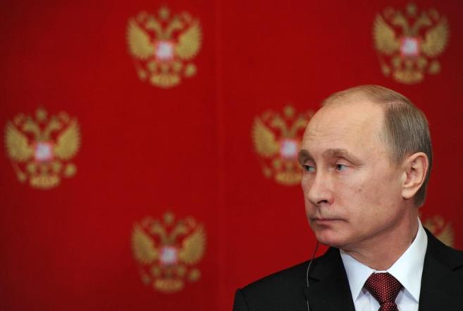 Putin, en su ltima aparicin pblica, durante la visita de su...