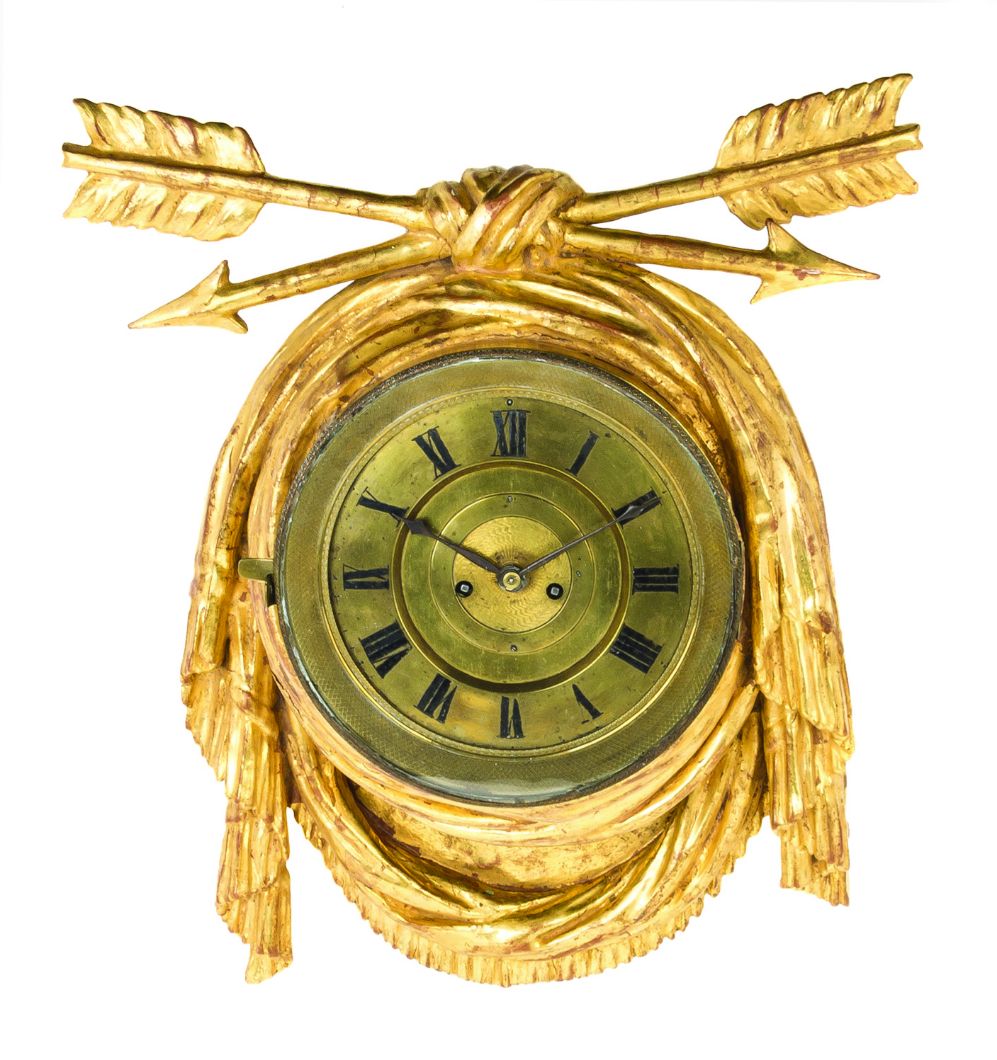 Reloj austriaco Giltwood, hacia 1800. Precio estimado: 2.000-4.000...
