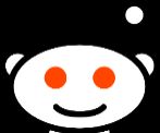 El logo de Reddit.
