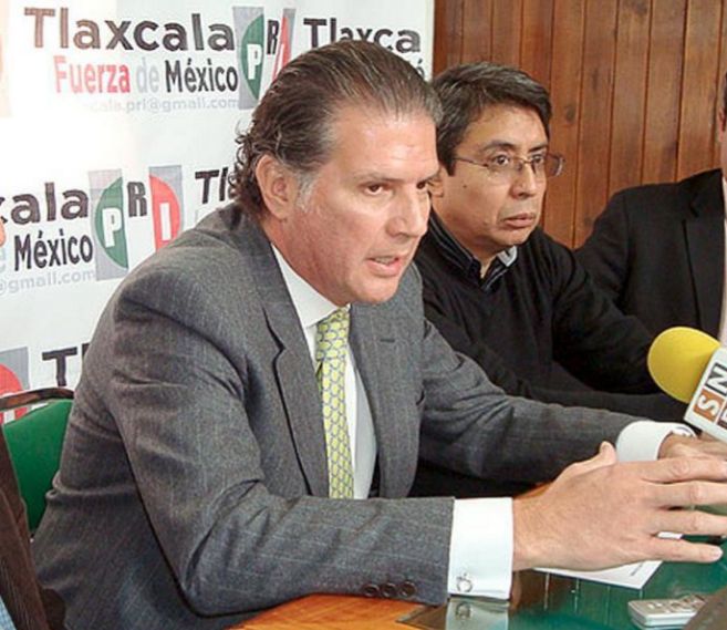 Gabino Antonio Fraga Pea, durante un acto en Txacala, Mxico.