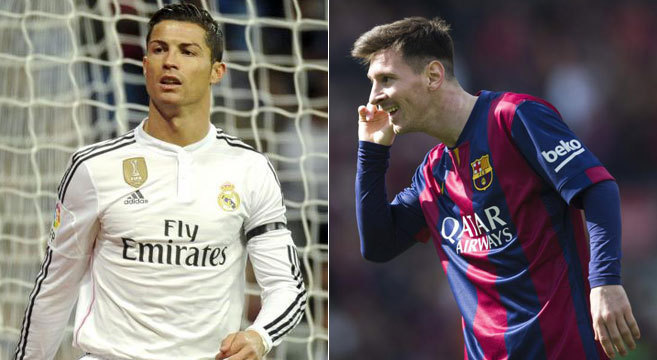 Cristiano Ronaldo y Leo Messi. | EFE