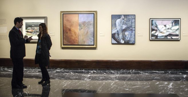Galera de cuadros de la exposicin sobre Crdoba en el museo de...