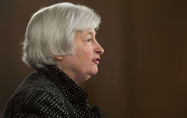 Janet Yellen, presidenta de la Reserva Federal de Estados Unidos en...