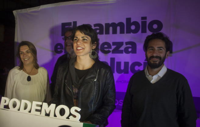 Teresa Rodrguez valora los resultados de Podemos.