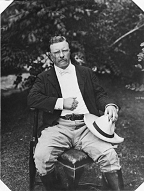 Retrato de Roosevelt de 1903, tres años antes de su viaje a Panamá.