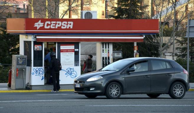 Gasolinera Cepsa en Madrid