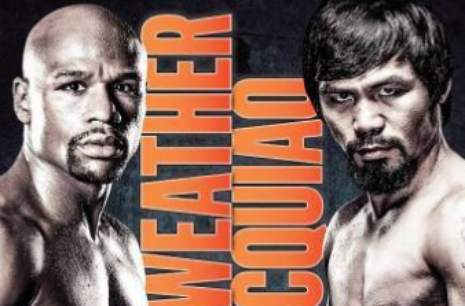 Cartel oficial de la pelea entre Mayweather y Pacquiao el 2 de mayo en...