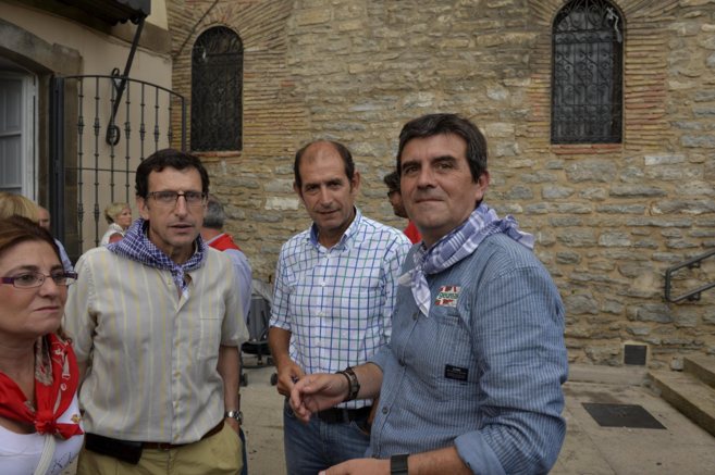Jorge Aldekoa, Gervasio Gabirondo y el viceconsejero Josu Zubiaga en...