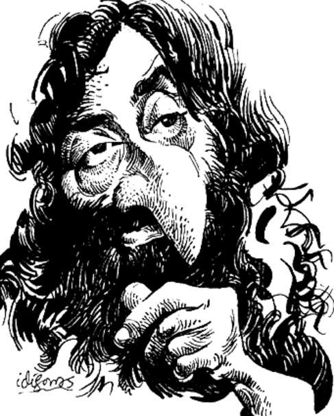 Caricatura de ngel Idgoras.