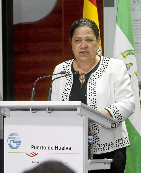 La presidenta del Puerto de Huelva, Manuela de Paz.