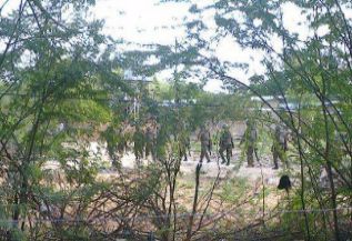 Fuerzas de Seguridad, hoy, en Garissa (Kenia).