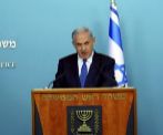 El primer ministro Benjamin Netanyahu durante su alocucin.