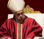 El papa Francisco oficia la misa de Viernes Santo en la Baslica de...