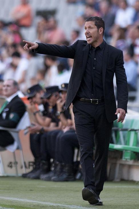 Diego Simeone, durante el partido frente al Crdoba.