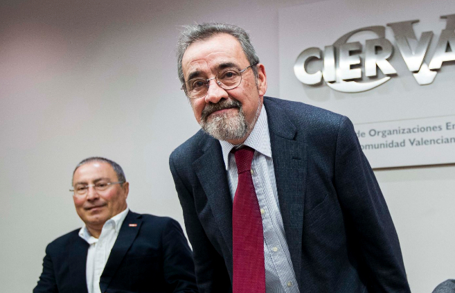 El secretario general general de CCOO, Paco Molina, y el lder de...