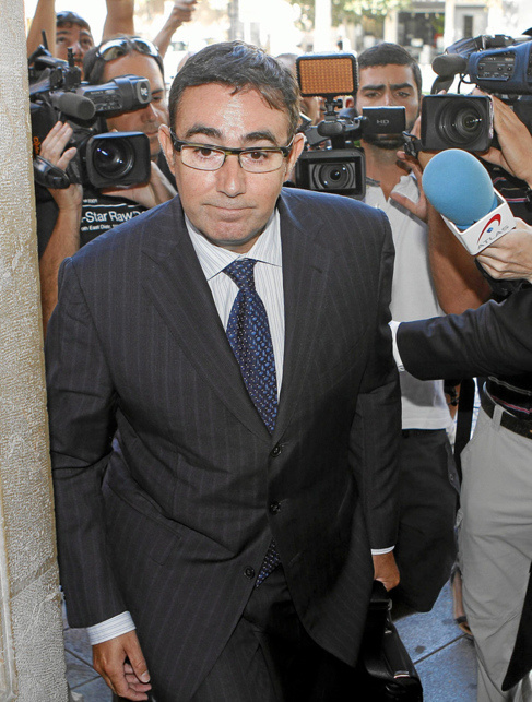 El ex socio de Urdangarin, Diego Torres, en los juzgados de Palma.