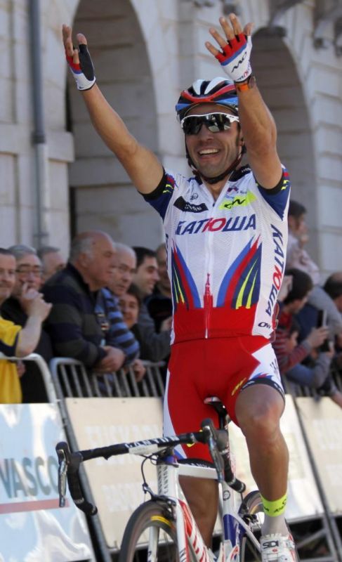 'Purito' Rodrguez, vencedor en la meta de Zumrraga.