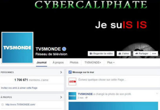 Los piratas han creado un perfil en las cuentas de TV5 Monde con el...