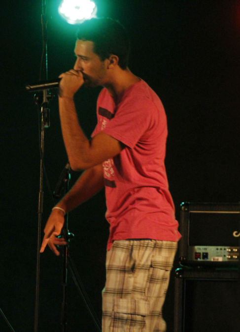 El rapero mallorquín Valtonyc durante una actuación.