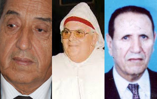 Abdelhafid Benhachem, Hassan Ouchen y Said Ouassou (de izda. a dcha.)